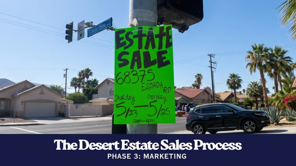 the desert estate sales process phase 3 marketing
