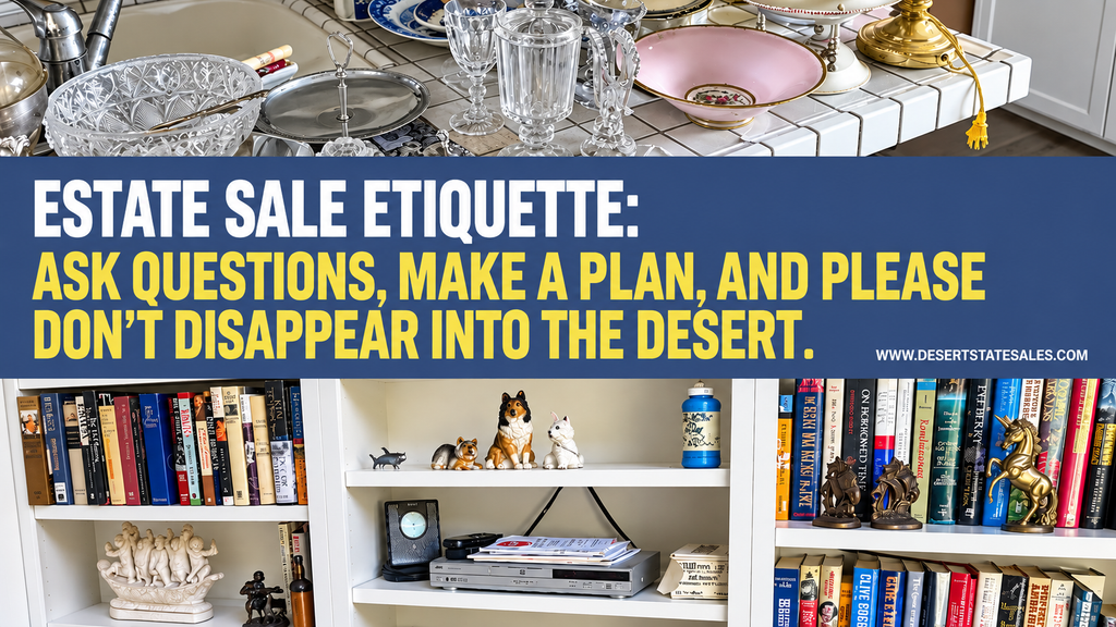 estate sale etiquette askquestions make a plan and please dont disappear into the desert